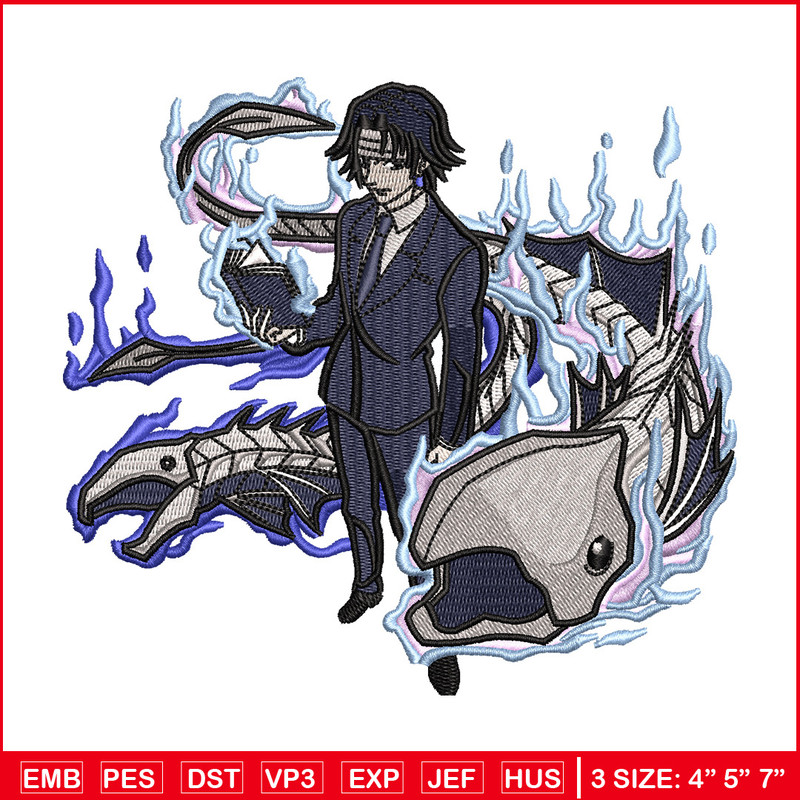Lucilfer embroidery design, Bleach embroidery, Anime design, Embroidery shirt, Embroidery file, Digital download.jpg