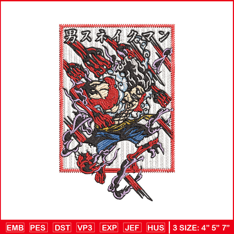 Luffy embroidery design, One piece embroidery, Anime design, Embroidery file, Embroidery shirt, Digital download (13) 1.jpg