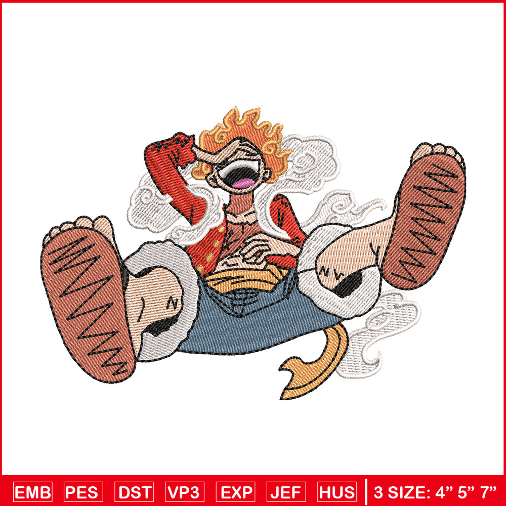 Luffy g5 laugh embroidery design, One piece embroidery,Anime design, Embroidery shirt, Embroidery file, Digital download 1.jpg