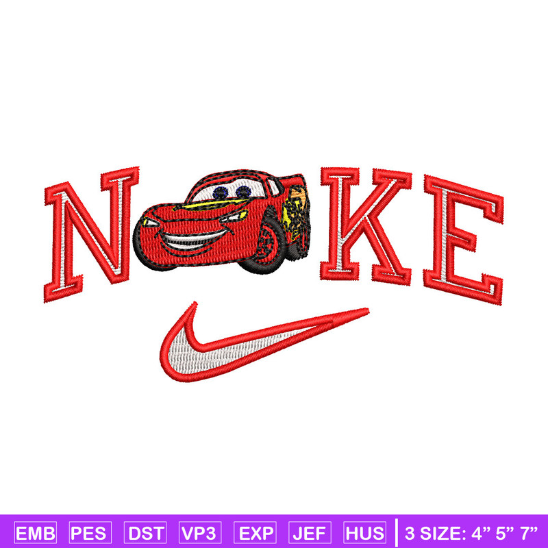 Mcqueen nike embroidery design, Mcqueen embroidery, Embroidery file, Embroidery shirt, Nike design,Digital download.jpg