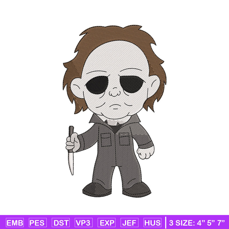 Michael Myers embroidery design, Horror embroidery, Embroidery file,Embroidery shirt, Emb design, Digital download.jpg
