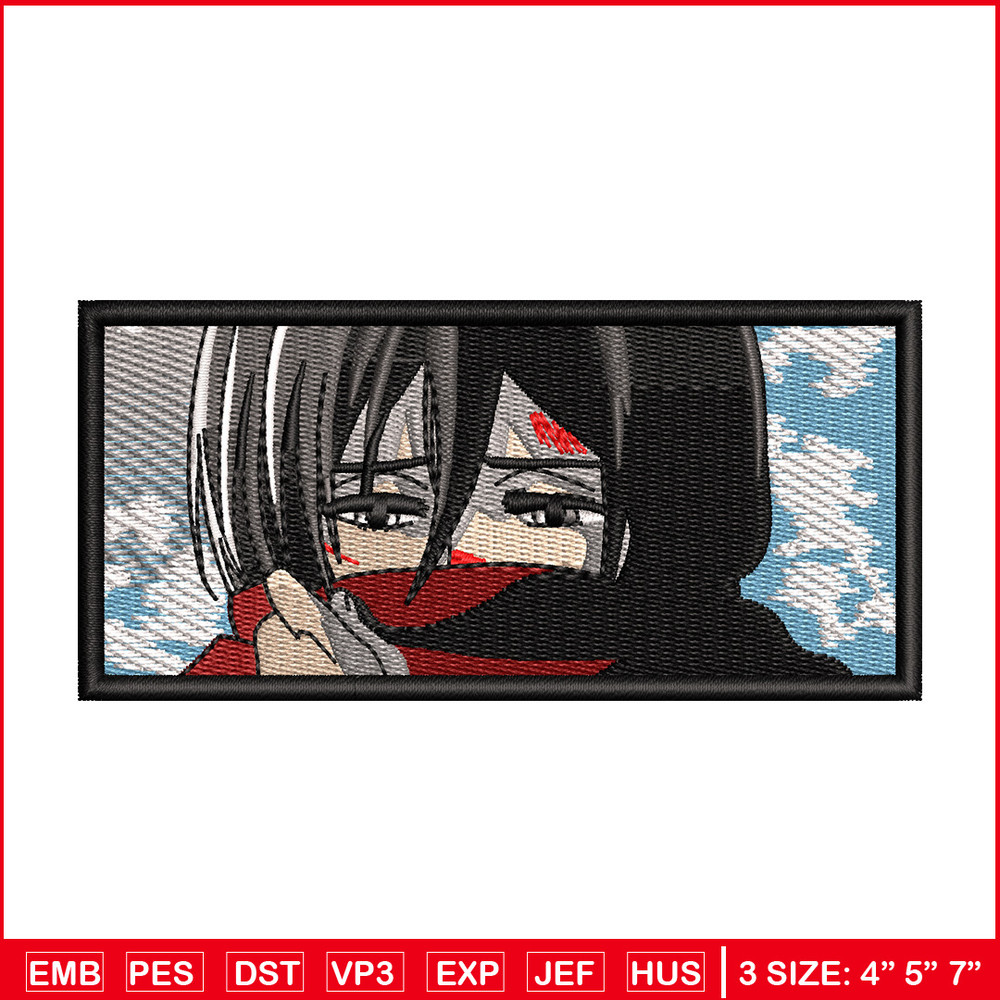 Mikasa eyes embroidery design, Aot embroidery, Anime design, Embroidery shirt, Embroidery file, Digital download.jpg