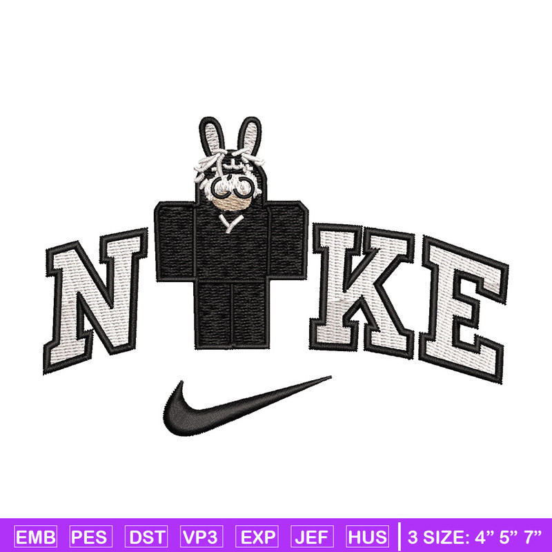 Nike bunny lego embroidery design, Bunny embroidery, Nike design, Embroidery shirt, Embroidery file, Digital download.jpg