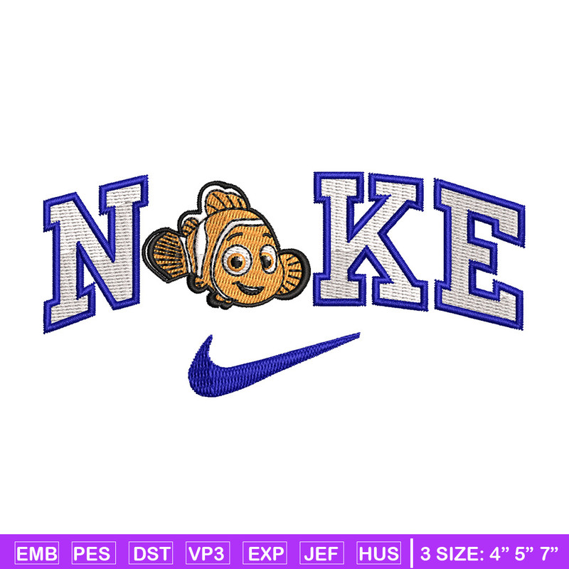 Nike fish cartoon embroidery design, Cartoon embroidery, Nike design, Embroidery shirt, Embroidery file,Digital download.jpg