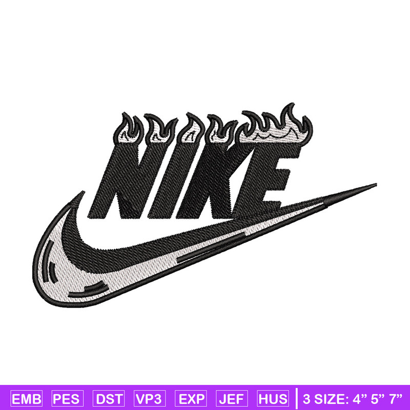 Nike flame embroidery design, Flame embroidery, Nike design, Embroidery shirt, Embroidery file, Digital download.jpg