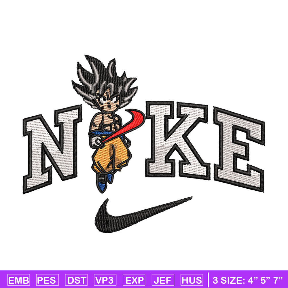 Nike goku embroidery design, Dragonball embroidery, Nike design, Embroidery shirt, Embroidery file, Digital download.jpg