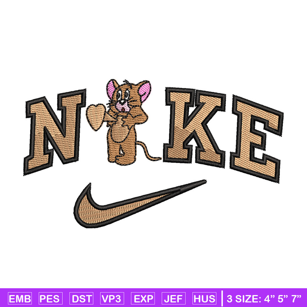Nike jerry embroidery design, Jerry embroidery, Nike design, Embroidery shirt, Embroidery file, Digital download.jpg