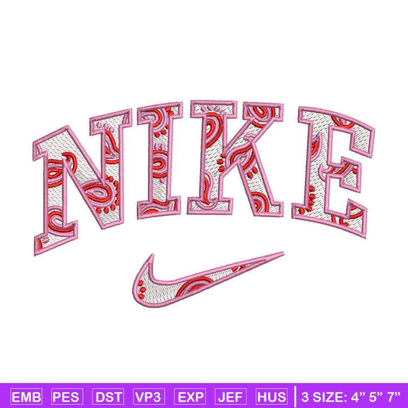 Nike pink embroidery design, Nike embroidery, Emb design, Embroidery shirt, Embroidery file, Digital download.jpg