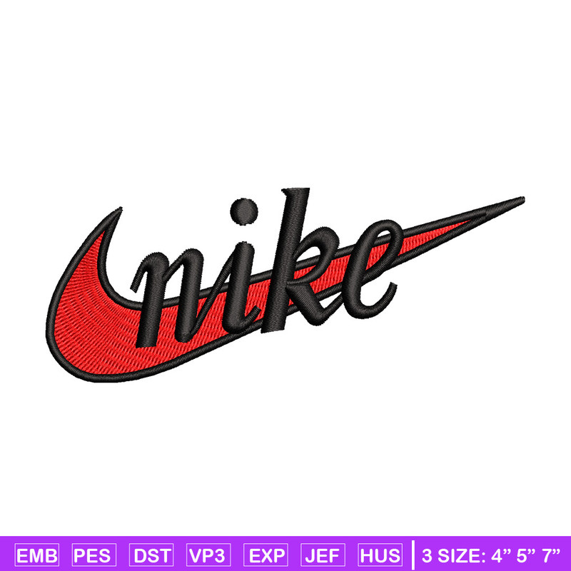 Nike red embroidery design, Nike embroidery, Nike design, Embroidery file,Embroidery shirt, Digital download.jpg