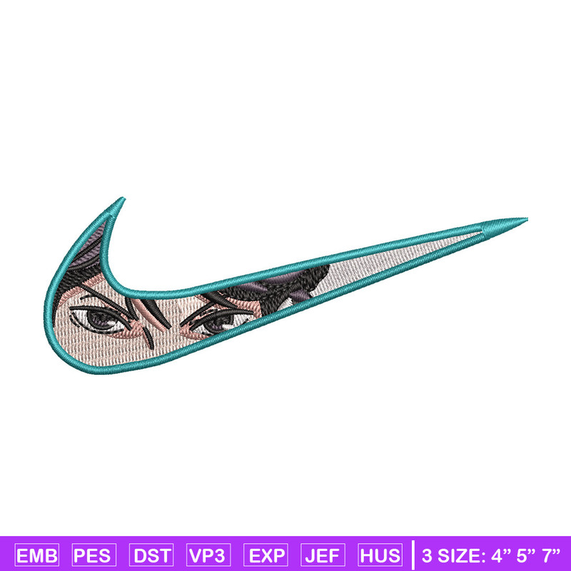 Nike x anime eyes embroidery design, Anime embroidery, Embroidery file,Embroidery shirt, Nike design,Digital download.jpg