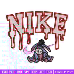 nike x donkey embroidery design, eeyore embroidery, nike design, embroidery shirt, embroidery file