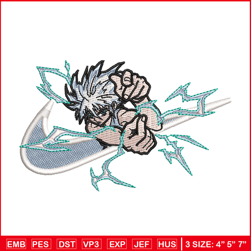 Nike x killua embroidery design, Hxh embroidery, Nike design, Embroidery shirt, Embroidery file, Digital download 2.jpg