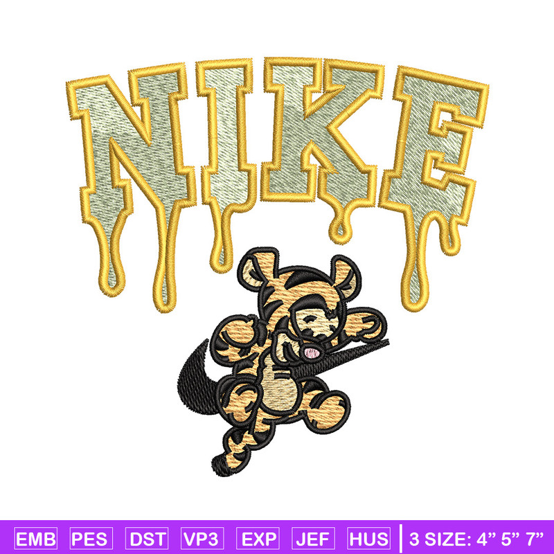 Nike x tigger embroidery design, Pooh embroidery, Nike design, Embroidery shirt, Embroidery file, Digital download.jpg