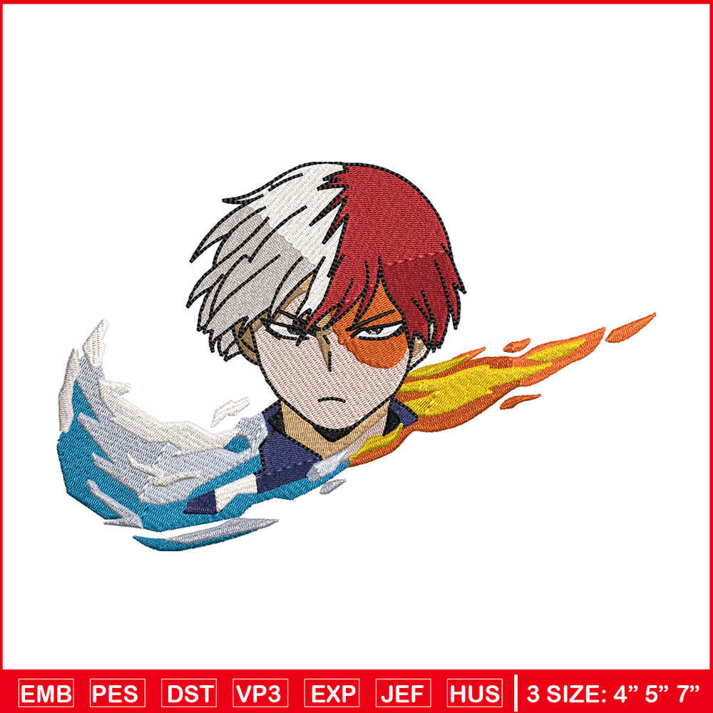 Nike x todoroki embroidery design, Mha embroidery, Nike design, Embroidery shirt, Embroidery file, Digital download.jpg