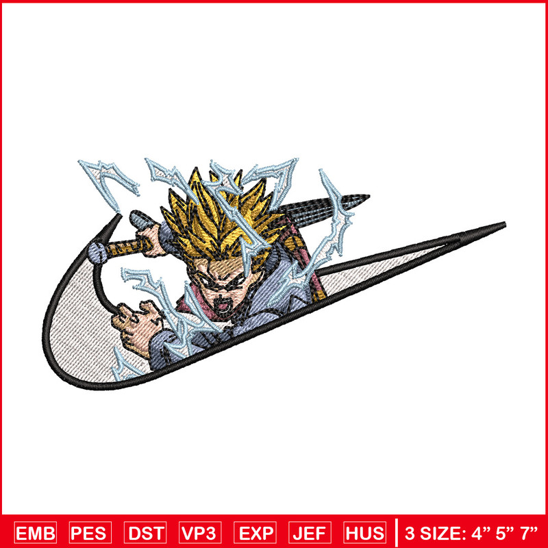 Nike x trunks embroidery design, Dragonball embroidery, Nike design, Embroidery shirt, Embroidery file, Digital download.jpg