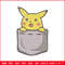 Pikachu bag embroidery design, Pokemon embroidery, Anime design, Embroidery file, Digital download, Embroidery shirt.jpg