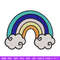 Rainbown cute embroidery design, Rainbown embroidery, Embroidery file, Embroidery shirt, Emb design, Digital download.jpg
