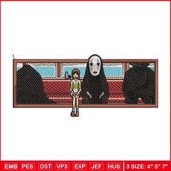 spirited away embroidery design, ghibli embroidery, embroidery shirt, embroidery file, anime design