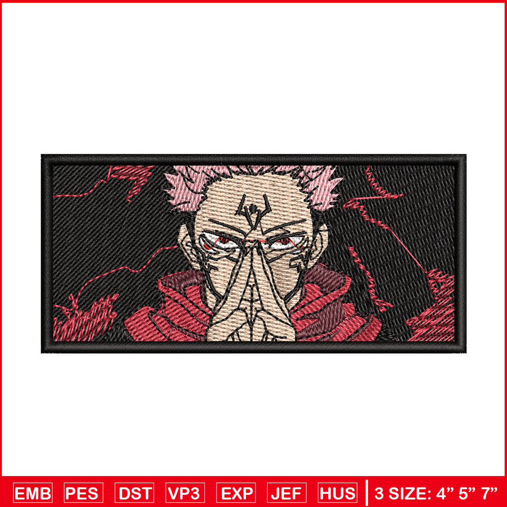 Sukuna box embroidery design, Sukuna embroidery, Embroidery shirt, Embroidery file, Anime design, Digital download.jpg