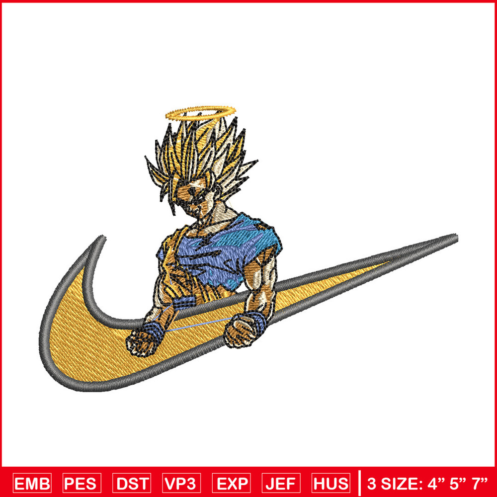 Swoosh songoku embroidery design, Dragonball embroidery, Nike design,Embroidery file, Embroidery shirt, Digital download.jpg