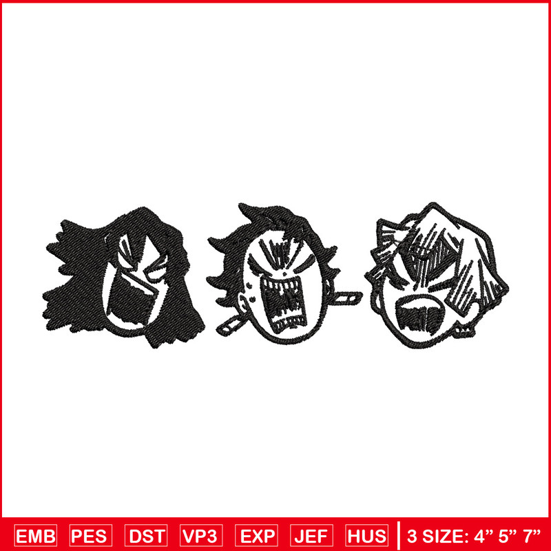 Tanjiro angry embroidery design, Tanjiro embroidery, Embroidery shirt, Embroidery file, Anime design, Digital download.jpg