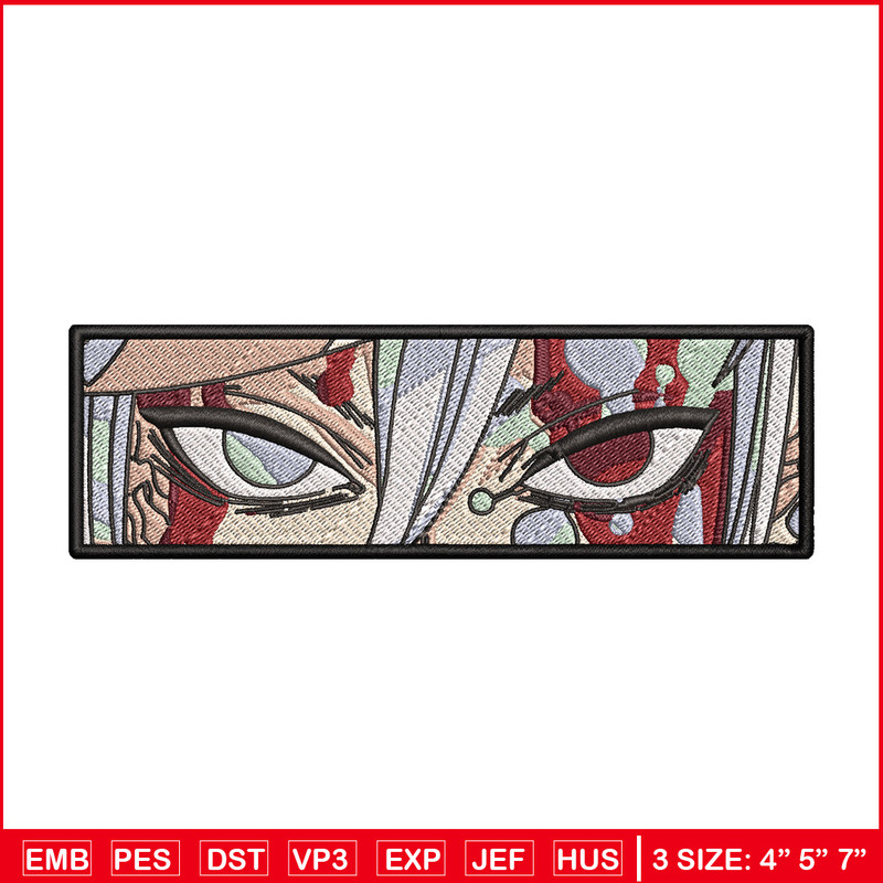 Tengen eyes embroidery design, Tengen embroidery, Embroidery shirt, Embroidery file, Anime design, Digital download.jpg