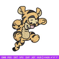 tigger chibi embroidery design, pooh disney embroidery, embroidery file, embroidery shirt