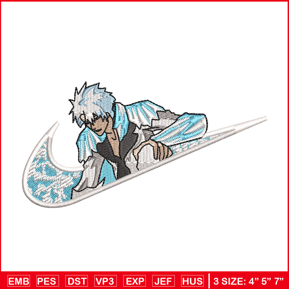 Toshiro nike embroidery design, Bleach embroidery, Nike design, Embroidery shirt, Embroidery file, Digital download.jpg