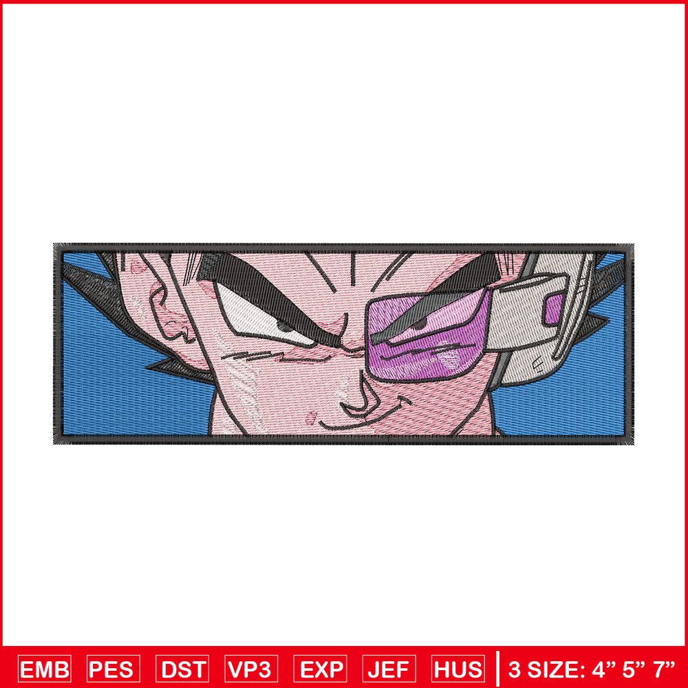 Vegeta sensor embroidery design, Dragonball embroidery, Anime design, Embroidery shirt, Embroidery file,Digital download.jpg
