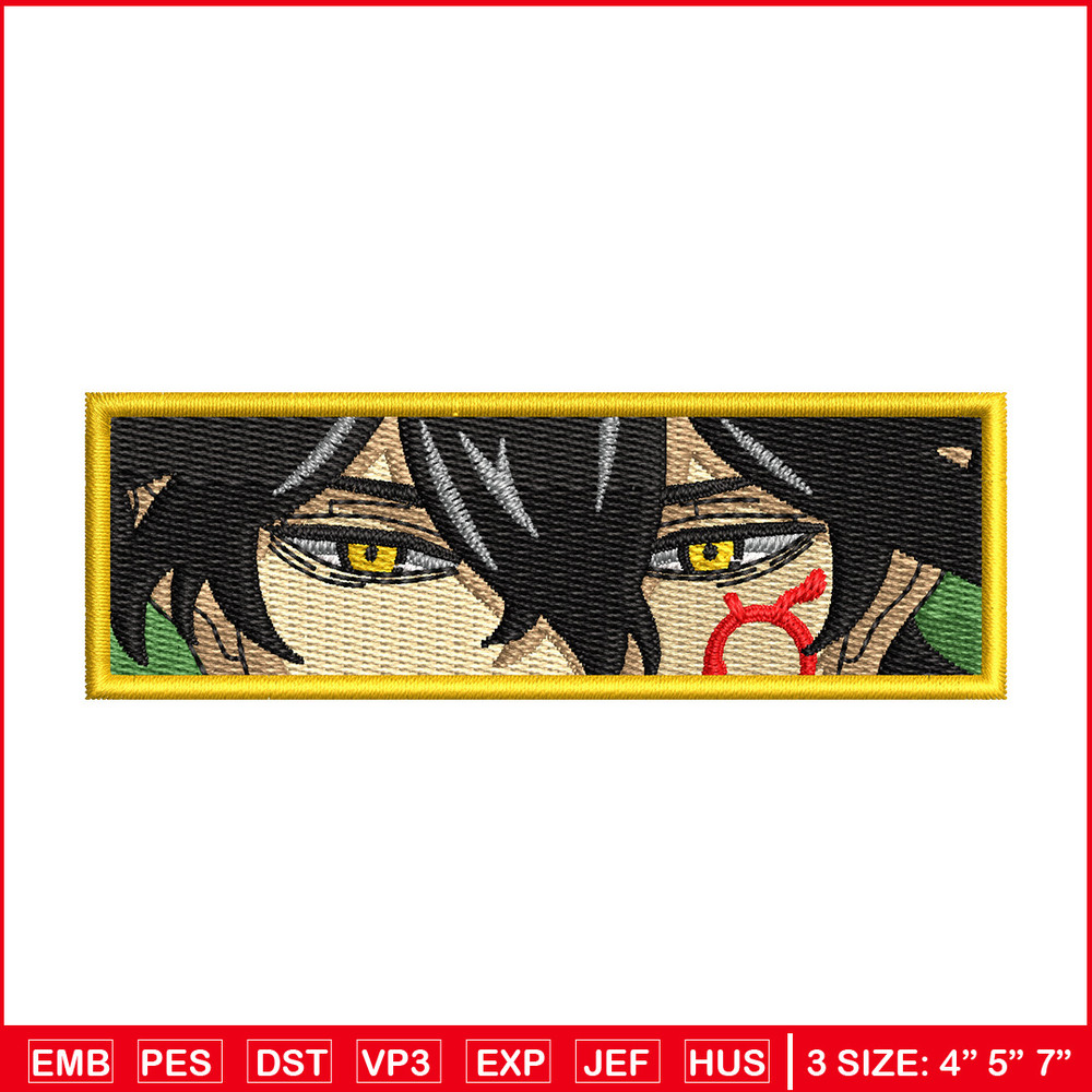 Yuno eyes embroidery design, Black clover embroidery, Anime design, Embroidery shirt, Embroidery file, Digital download.jpg