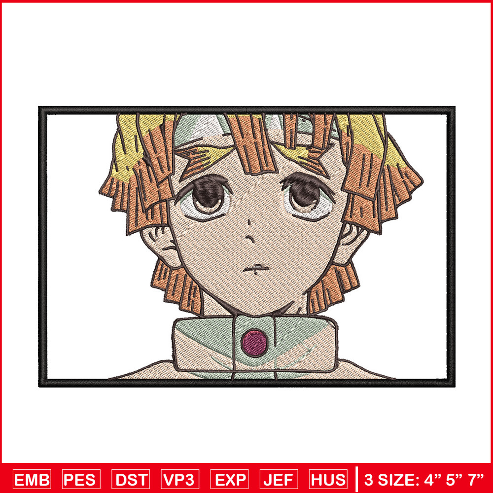 Zenitsu embroidery design, Zenitsu embroidery, Anime design, Embroidery shirt, Embroidery file, Digital download.jpg