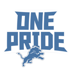 One Pride Nfl Detroit Lions Logo SVG