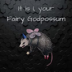 it is i your fairy godpossum funny opossum png