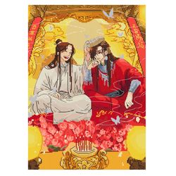 Anime cross stitch pattern Xie Lian and Hua Cheng Heaven Official's Blessing Home Decor Fulll coverage PDF