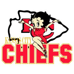 Kansas City Chiefs Mascot Girl SVG