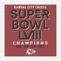 Nfl Kansas City Chiefs Super Bowl Lviii Champions SVG
