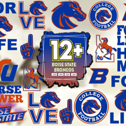 12 Files Boise State Broncos Football Svg Bundle, Boise State Logo Svg