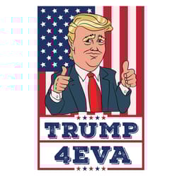 trump 4eva svg trump is my presidential forever funny trump 4 ever 2020 election svg