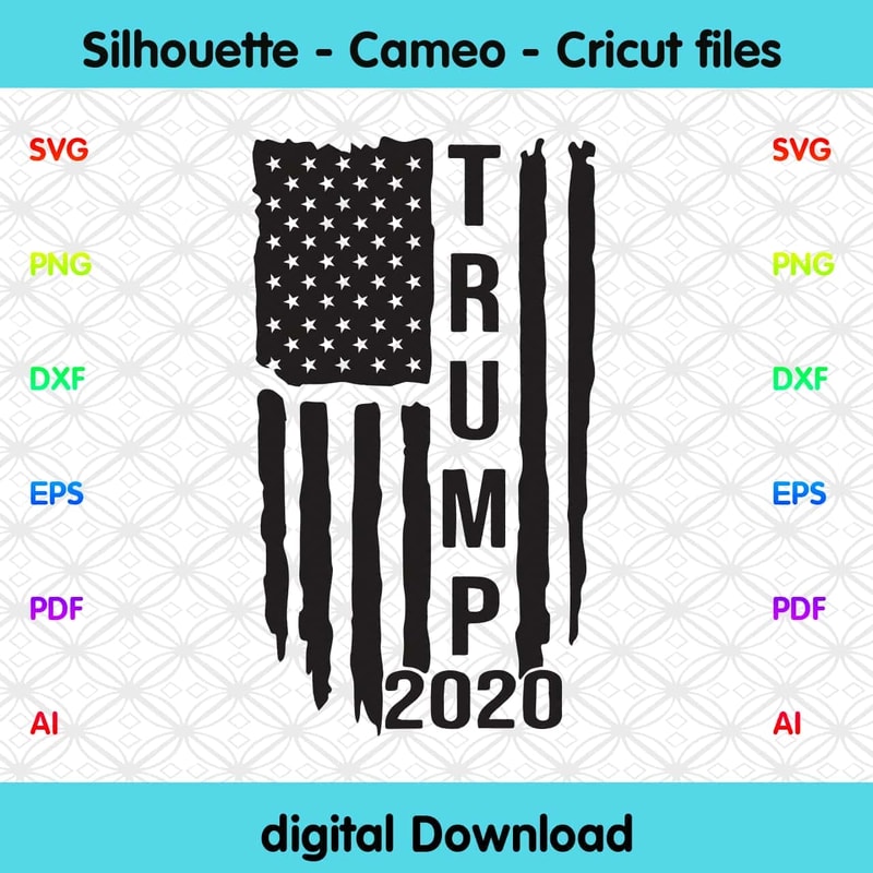 Trump Flag SVG July 4th US Flag, Trump Keep America Safe SVG.jpg