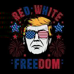 us flag red white and freedom trump patriotic svg