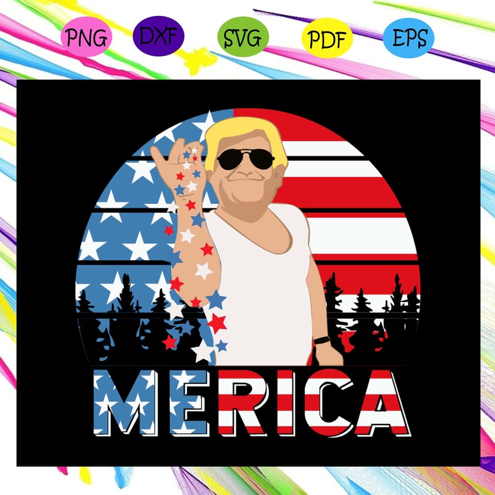 Vintage Merica Trump Bae Funny 4th Of July Trump Salt Freedom Independence Day SVG.jpg