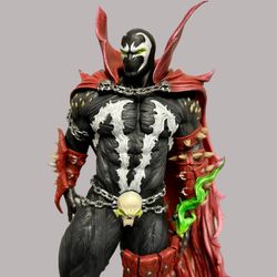 For Spawn fans, Spawn printed hand painted custom statue 1/6,  Spawn 1/6 statue