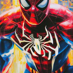 Spider-Man marvel comics Original Wall Art, Spider-Man Original Painting, Spider-Man Wall Art