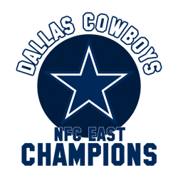 Nfc East Champions Dallas Cowboys SVG Digital Download