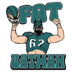 Fat Batman Jason Kelce Philadelphia Football SVG