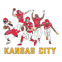Kansas City Chiefs Football Player SVG