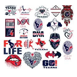 Houston Texans Bundle SVG Houston Nfl Team SVG, Houston Texans Lovers SVG, Best SVG