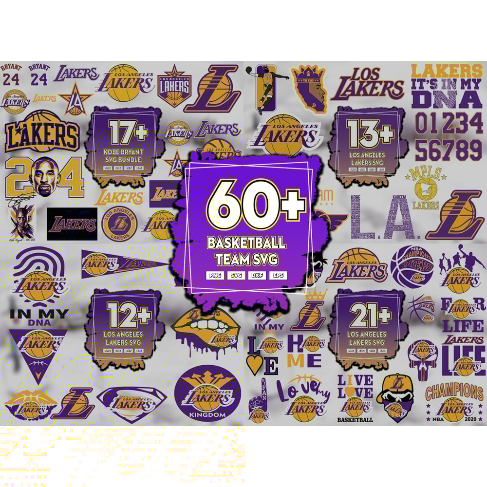 60 Files Los Angles Lakers Basketball Team Svg Bundle, Lakers Svg.png