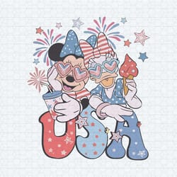 vintage usa minnie daisy happy 4th of july png