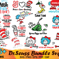 16 dr seuss bundle dr seuss hat svg